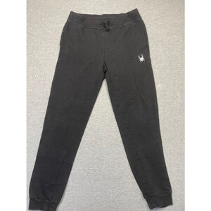 Boys Spider Black Jogger Pants Size 14/16